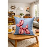 Pilloveland Punch Nakışlı Kırlent Kılıfı - 43*43 Cm - Balon - PNK001