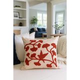 Pilloveland Punch Nakışlı Kırlent Kılıfı - 43*43 Cm - Ginkgo - PNK001