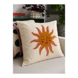 Pilloveland Punch Nakışlı Kırlent Kılıfı - 43*43 Cm - Sun - PNK001