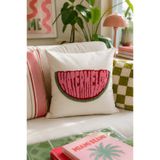 Pilloveland Punch Nakışlı Kırlent Kılıfı - 43*43 Cm - Watermelon - PNK001