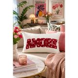Pilloveland Punch Nakışlı Kırlent Kılıfı - 50*30 Cm - Amore - PNK001