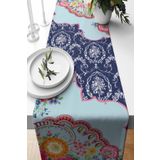 Pilloveland Runner Dantel Desenli Süet Dokuma 140*40 Cm