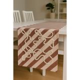 Pilloveland Runner - Punch Nakışlı Runner - 40*140 Cm - Mocha Fiyonk - PNR001