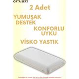 Pillow Market Air Comfort Cilt Dostu Anti Uv ( XXL ) Uyku Yastığı Yumuşak Tuşe - Büyük Boy Ortopedik Visco Yastık
