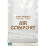 Pillow Market Boyun Destek Yastığı - Boyun Düzleşmesi Için Visko Yastık Tek Taraflı Lüx Air Comfort Beyaz