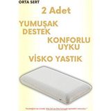 Pillow Market Büyük Boy Ortopedik Visco Yastık - Air Comfort Cilt Dostu Anti Uv ( Xxl ) Uyku Yastığı Yumuşak Tuşe Beyaz