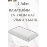 Pillow Market Büyük Boy Visco Yastık - Ortopedik Yastık - [Süper Soft] Uzun Visco Yastık - Hava Alabilir Kumaş