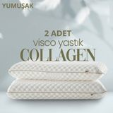 Pillow Market Güzellik Visko Yastığı [hava Kanallı] Kırışıklık Önleyici Ortopedik Uyku Yastığı 2 Adet - Standart - Çimen Yeşil