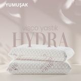 Pillow Market Hydra Güzellik Visko Yastığı [hava Kanallı] Hyaluronic Destekli Dinlendirici Visco Yastık 1 Adet - Standart - Beyaz - Pembe