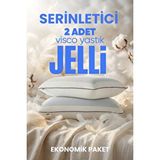 Pillow Market Jelli Ortopedik Visko Yastık - Soğuk Serinletici Jelli Visco Ortopedik 2 Adet (orta Yumuşak) Beyaz