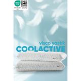 Pillow Market Ortopedik Isı Emici COOL ACTIVE Uyku yastığı - Isı kontrollü akıllı Visco yastık Terleme önleyici