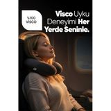 Pillow Market Ortopedik Seyahat Yastığı - Visco Seyahat Boyun Yastığı - Ortopedik Boyunluk [Antrasit]
