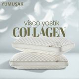 Pillow Market Ortopedik Tombul Visko Yastık [hava Kanallı] Collagen Destekli Yaşlanma Karşıtı Beauty Yastık1 Adet - Standart - Su Yeşili