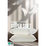 Pillow Market Ortopedik Visco Uyku Yastığı - Ortopedik Yastık -süper Soft Tombul Visco Yastık Beyaz