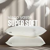 Pillow Market Ortopedik Visco Uyku Yastığı - Ortopedik Yastık -[süper Soft] Tombul Visco Yastık - Standart - Beyaz