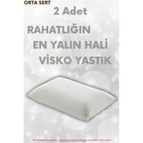 Pillow Market Ortopedik Visco Uyku Yastığı - Tombul Yastık Süper Soft [2 Adet] (Orta Yumuşak)