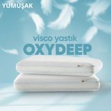Pillow Market Oxydeep Visko Uyku Yastığı [hava Kanallı] Nefes Alabilir Uyku Düzenleyici Ortopedik Yastık 1 Adet - Standart - Su Yeşili