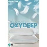 Pillow Market Oxydeep Yorgunluk Önleyici Visko Yastık Yumuşak Ergonomik Tombul Destekli Uyku Yastığı Beyaz
