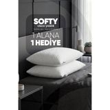 Pillow Market Softy Ortopedik Visco Yastık 2'li Set - Boyun Destekli Yıkanabilir Kılıf 60x40 cm