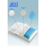 Pillow Market Visco Yastık Ortopedik Soğutucu Jelli Yastık – Visko Ortopedik Soğuk Yastık Boyun Desteği Beyaz