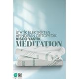 Pillow Market Visko Tek Taraflı Boyun Destek Yastığı - Meditation Boyun Düzleşmesi İçin Visco Yastık Beyaz