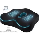 Pillowart Minder Oturma Minderi Minderi Ortopedik Oturma Minderi Oturma Simidi Yastığı - Siyah