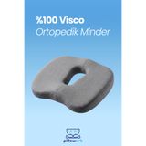 PİLLOWART Ortopedik Visco Koltuk Minderi – Çalışma Sandalyesi İçin Ergonomik Oturma Desteği