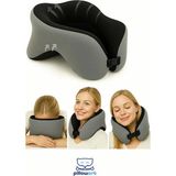 Pillowart Visco Ortopedik Boyun Destekli Seyahat Yastığı Ergonomik Tasarım Uçak, Otobüs ve Araç Kullanımı Için