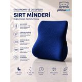 Pillowart Visco Ortopedik Sırt Minderi Doğru Destek, Konforlu Oturuş Ortopedik Bel Sırt Minderi Sandalye Ofis Bel Minderi Bel Destek Yastığı