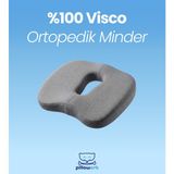 Pillowart Visko Ortopedik Oturma Minderi – Ofis, Araç ve Ev Kullanımına Uygun Destek