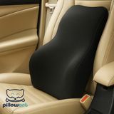 Pillowart Visko Sırt Minderi Araç Koltuk Sandalye Ofis Bel Desteği 38x43x8 cm Ergonomik Tasarım