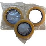 Pilo Tape 12 mm x 66 Metre Para Bandı (3ADET) - Sarı - Şeffaf