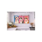 Piloji 3’lü Set Dekoratif Mutfak Havlusu 35x50 cm – Kedi ve Köpek Desenli – Modern Mutfak Havlu Takımı