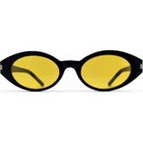 PiLook Fotokromik Pilook Oval Cat Eye Fotokromik Antifar Sarı Cam Güneş Gözlüğü - 01-Siyah