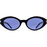 PiLook Fotokromik Pilook Oval Cateye Fotokromik Mavi-Mor Camlı Unisex Güneş Gözlüğü - 01-Siyah