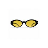 PiLook Oval Cat Eye Fotokromik Sarı Camlı Güneş Gözlüğü | Antifar Özellikli, Siyah Çerçeve, Oval Kedi Gözü, Deri Kılıf Dahil, Unisex Tasarım