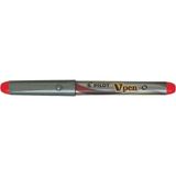 Pilot Dolma Kalem V-Pen Silver Kırmızı Svp-4m-R - Renkli