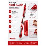 Pilot Kalem İğne Uçlu 1 Adet Stilo Pilot Kalem 0.5Mm İnce Uçlu Pilot Kalem Likit Mürekkepli Pilot Kalem