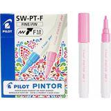 Pilot Pintor Keçeli Markör Dekor Boya Kalemi (F) Pembe Sw-Pt-F-P (6 Lı Paket)