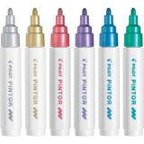 Pilot Pintor-M-6 Color Marker Kalem Seti 6 Renk Metalik - Yok