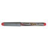 Pilot SVP-4M-R 51002050 V Pen Silver Kırmızı Dolma Klem