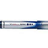 Pilot V-Ball Grip tükenmez kalem uç metal 0,7 mm sıvı mürekkep + kavrama konforu 12 adet Mavi