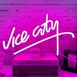 PILOYINDE Gta Neon Tabela, Vice City Neon Tabela, Gta LED Levha, Oyun Dekorasyonu, Duvar Dekorasyonu, Oyun Odası için Işıklı Tabela, LED Yazı, Oyun Odası Dekorasyonu