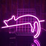 PILOYINDE Kedi Neon ışıkları Led işareti duvar dekor kedi kişiselleştirilmiş Neon ışık Usb Neon ışıkları yatak odası mağaza başucu oturma odası parti duvar dekor