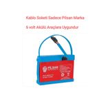 PİLSAN 6 Volt 7,5 Amper/ 7.5 ah Akülü Araba/traktör Aküsü Akü Kablolu