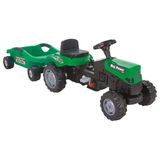PİLSAN Active Pedallı Römorklu Big Trolley Traktör (YEŞİL) PTS 40
