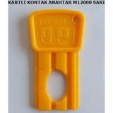 Pilsan Akülü Araba Orjinal Kontak Anahtarı 3 Adet Sarı Akülü Araba Anahtarı Sarı Renk