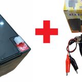 PİLSAN Fortune için Uyumlu 6V 12Ah - 6 VOLT 12 AMPER 6 VOLT AKÜ + ŞARJ ŞARZ CİHAZI ADAPTÖR