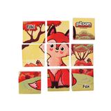 Pilsan Hayvan Serisi 9 Parça Puzzle Set 03-355-KIZIL Tilki