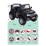 PİLSAN Panther Akülü Araba Siyah 12V – Uzaktan Kumandalı Çocuk Akülü Jeep